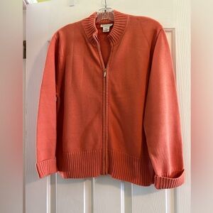 Orange Cardigan Sweater